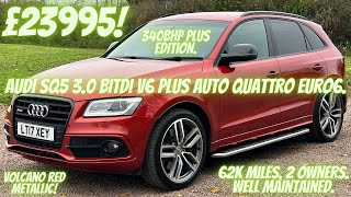 VOLCANO RED Audi SQ5 30 BITDI 340bhp Plus Edition Auto 4WD [upl. by Skyler301]