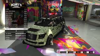 GTA V Bennys Custom Dundreary Landstalker XL Lincoln Navigator  Epic Build [upl. by Gudrin]