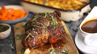 Roast Leg of Lamb with a rich lamb gravy [upl. by Adonis]