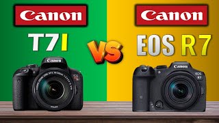 CONON T7I VS CANON EOS R7 Full Comparison 🔥 [upl. by Kcirrez]