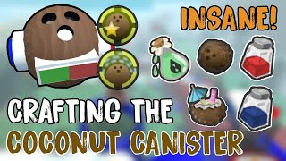 Crafting the COCONUT CANISTER and went INSANE  Bee Swarm Simulator  Roblox [upl. by Pisarik656]