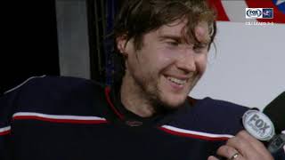 Sergei Bobrovsky feels the love from the fans after strong Stanley Cup Playoffs performance [upl. by Hebel]