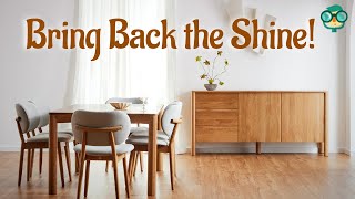 How to Polish Wood Furniture at Home How to shine wooden furniture [upl. by Itsur]