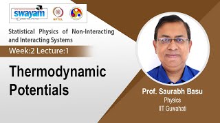 Lec 4 Thermodynamic Potentials [upl. by Meridel]