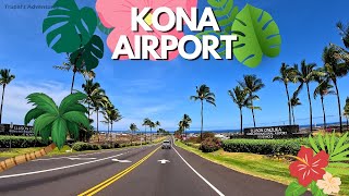 Driving From Kona City to Kona Airport  Hawaii USA [upl. by Innus]