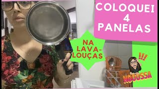 Coloquei 4 panelas na LavaLouças 8 Serviços [upl. by Bullen]