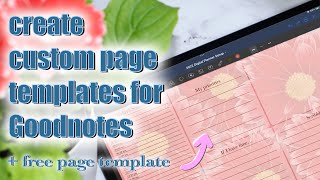 how to create your own page template for Goodnotes using Keynote and Procreate [upl. by Animor]