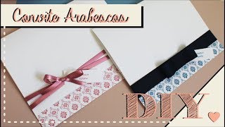 Como fazer Convite de Casamento com Arabescos DIY  Faça você mesmo  Tutoriais casamento [upl. by Ark]