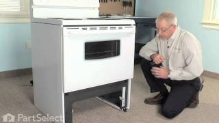 RangeStoveOven Repair Replacing the Front Drawer Glide Frigidaire Part 3051162 [upl. by Sukey]