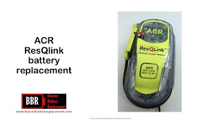 ACR ResQlink expired battery replacement [upl. by Nabois]