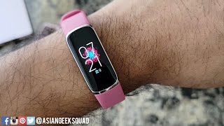 Day 1 Unboxing and Setting up the Fitbit Luxe  Orchid and Platinum Silver Steel Version [upl. by Davies19]