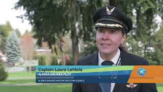 Over 1500 Pilots and Supporters Show Up In Record Numbers To Make a Statement to Alaska Airlines [upl. by Lairea]