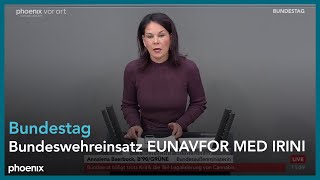 Bundestagsdebatte zum Bundeswehreinsatz EUNAVFOR MED IRINI am 220324 [upl. by Essam]