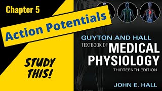 Guyton and Hall Medical Physiology Chapter 5 REVIEW Action Potentials  Study This [upl. by Ikuy]