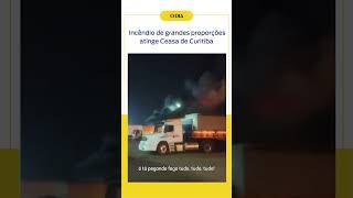 Impressionante Incêndio destrói Ceasa  Jornal O Dia [upl. by Anilehs]