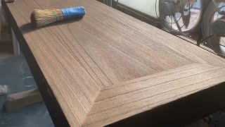 Korean woodworking done using fire  paulownia tree  burn [upl. by Llebiram]