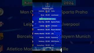 jadwal liga Champions match 3 terbaru 2024 [upl. by Joon235]