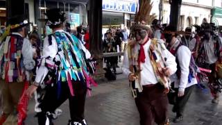 Alvechurch Morris dance quotClee Hillquot at Ledbury 2017 [upl. by Siraval]