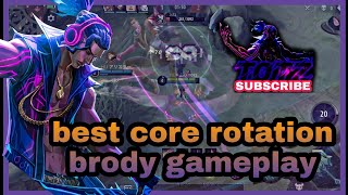 best core rotation brody top global MLBB BRODYML brodytopglobal [upl. by Nnaecarg]