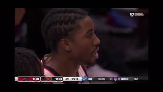 Raptors vs pistons final 107 wild ending😱cool nba wild ending [upl. by Aicilak781]