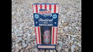 Great American Fireworks Co  Festival Ball Artillery reloadable mortar [upl. by Ylek]