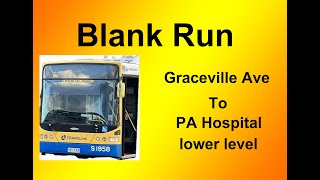 Brisbane Bus Blank Run Graceville Ave  PA Hospital lower level [upl. by Chaves211]