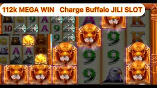 112K Mega win🔥 Charge Buffalo JILI SLOT [upl. by Enilrahc]