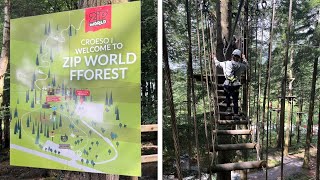 Zip World Zip Safari 2  Fforest BetwsyCoed North Wales [upl. by Anowahs754]