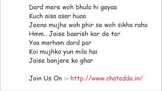 BANJARA FULL SONG LYRICS 2014 Jaise Banjare Ko Ghar  Ek Villain Song [upl. by Areehs79]