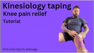 Kinesiology taping for knee pain  K tape [upl. by Rozek]