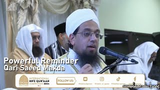 Powerful Reminder • Importance of teaching Quran Correctly • Qari Saeed Makda [upl. by Adolpho]