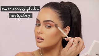 How To Apply Eyeshadow For Beginners Step By Step  Christen Dominique [upl. by Ardek]