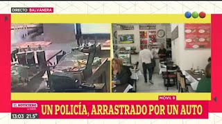 ESCAPÓ y ARRASTRÓ a un POLICÍA EN EL CAPOT  El Noti de la Gente [upl. by Novello706]