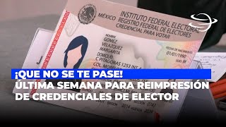 Última Semana para Reimpresión de Credenciales de Elector en Fresnillo [upl. by Pardew357]