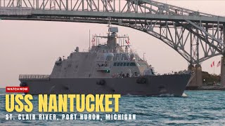 USS Nantucket LCS27 in Port Huron Michigan [upl. by Schaab]