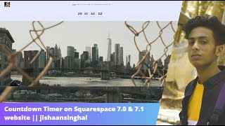 Countdown Timer on Squarespace 70 amp 71 website  jishaansinghal [upl. by Dronel]