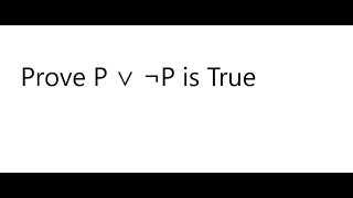 Derived rule for natural deduction Law of Excluded Middle [upl. by Ahsieka]