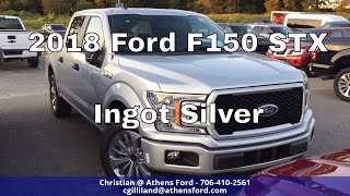 2018 Ford F150 STX  Ingot Silver  Quick Walk Around [upl. by Olenta398]