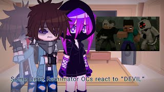 Some rainimator OCs react to DEVIL By JeffVixTM  My Rainimator AU [upl. by Macegan]