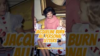 Why Did Jacqueline Kennedy Burn All Her Personal Letters Before She Died celebrity usa kennedy [upl. by Irolav670]