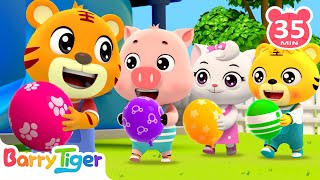 Let’s Play with Balloons 🎈  Best Balloon Song for Kids  Kids Songs amp Nursery Rhymes by BarryTiger [upl. by Raffarty]