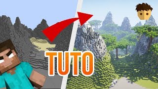 TUTO GoBrush MINECRAFT FAIRE DU TERRAFORMING RAPIDEMENT  MONTAGNE MINECRAFT [upl. by Hgiel]