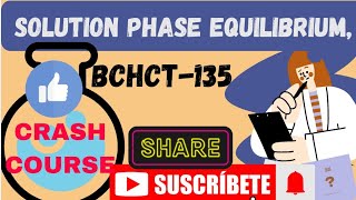 CRASH COURSE BCHCT 135  SOLUTIONS EQUILIBRIUM CONDUCTANCE PART 01 [upl. by Tabina]