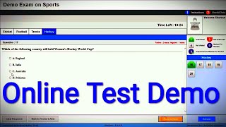 Mock Test  Online Test Demo  Online Exam Demo  Online Exam Kaise Hote Hai [upl. by Hess762]