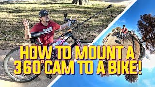 How to Mount a 360º CAMERA on a BIKE [upl. by Noinatrad]