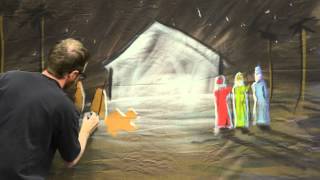 Reuben Smith Chalk Board Nativity Scene [upl. by Ledba]