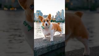 CUTE Corgi w Bowtie amp Heterochromia 🤵‍♂️ streetportraits dogphotography [upl. by Hpeseoj744]