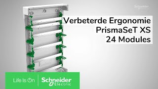 Verbeterde Kabelingsergonomie met PrismaSeT XS 24 Module Behuizingen  Schneider Electric Support [upl. by Eanil338]