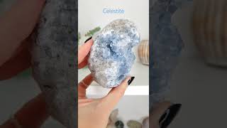 Stunning Deep Blue Celestite Crystal Cluster Geode [upl. by Carolynne]