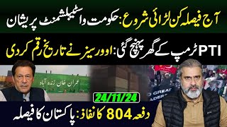 PTI Long March Pakistans Decision  Historical Day in Politics  Imran Riaz Khan VLOG [upl. by Zetrac859]